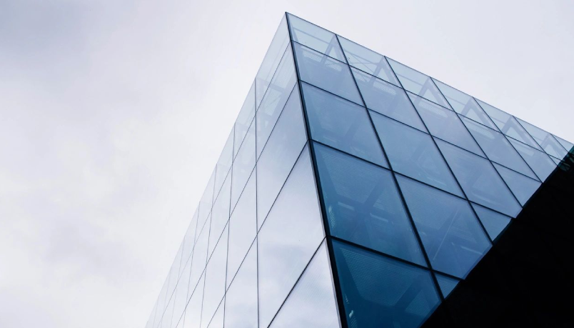 Building with blue glass